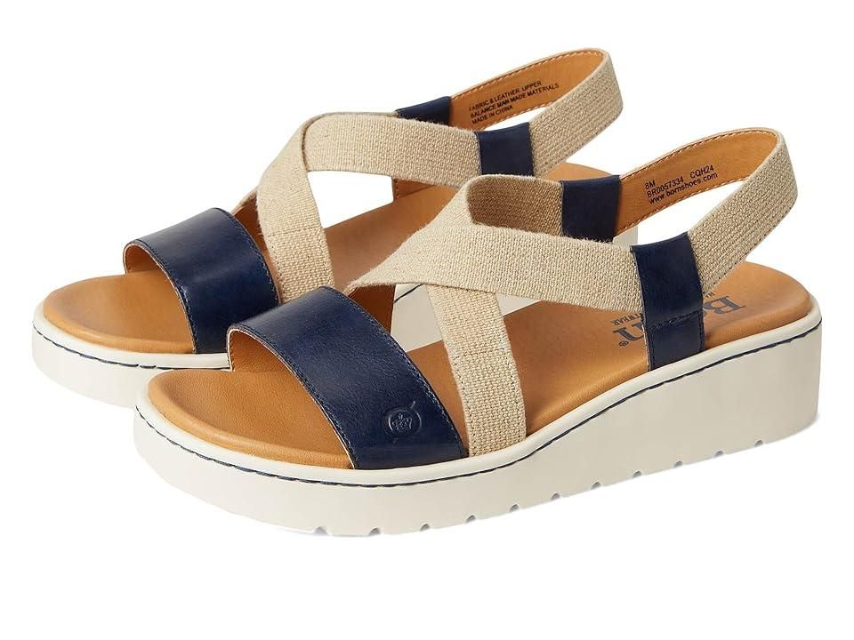 (取寄) ボーン レディース カサディ Born women Kasady Navy/Indaco Born Kasady Womens Sandals Navy/Indaco : 11 M (B), Leather/Textile