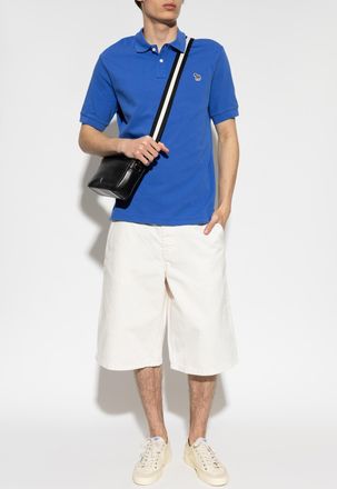 Paul Smith Polo With Patch, Mens, Blue