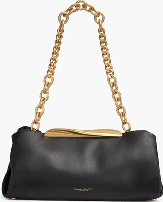 DKNY Poplin Clutch in Black/gold at Nordstrom