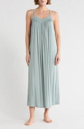 Nordstrom Rack Tranquility Smocked Nightgown in Blue Shallow at Nordstrom Rack, Size X-Small