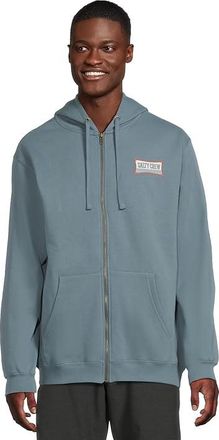 Salty Crew Essential Zip Fleece Mens Sweatshirt Slate : 2XL, Cotton/Polyester