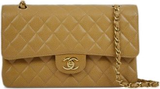 Chanel 2002 medium Classic Double Flap shoulder bag - women - Caviar Leather - One Size - Neutrals