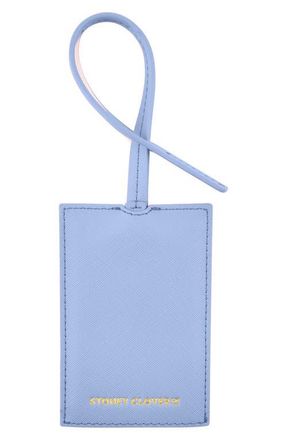 Stoney Clover Lane Textured Faux Leather Luggage Tag in Periwinkle at Nordstrom