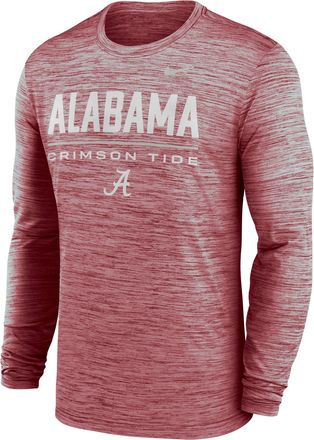 Nike Alabama Sideline Velocity Nike Mens Dri-FIT College T-Shirt in Red | 02EQ69WABN-FG7