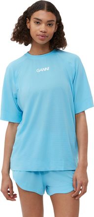 Ganni Active Mesh T-shirt - Size 2XL Blue