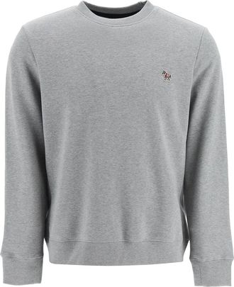 Paul Smith Zebra Logo Sweatshirt In Organic Cotton