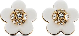 Marc Jacobs Orecchini a bottone The Enamel Wild Daisy - Oro