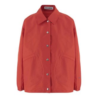 Jil Sander Dames, Jassen, Oranje, Maat: 2XL Nylon