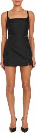 Amanda Uprichard Rhonda Mini Skort Romper In Black