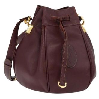 Cartier Pre-owned Bucket Bags, female, Red, Size: ONE SIZE Pre-owned Vintage Shoulder Bag