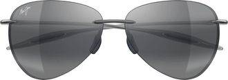 Maui Jim Sugar Beach 62mm PolarizedPlus2 Round Sunglasses in Grey at Nordstrom