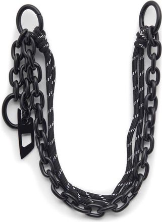 Diesel Cord & Chain Bag Charm in Black at Nordstrom