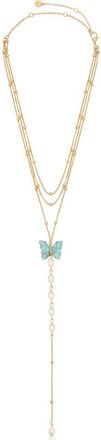 Ettika Multistrand Turquoise & Freshwater Pearl Y-Necklace at Nordstrom