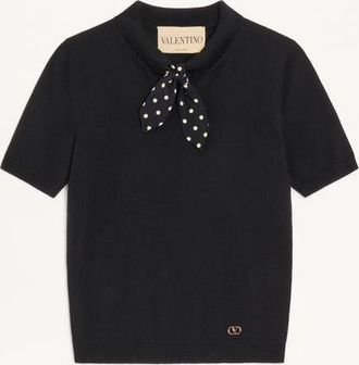Valentino Top In Maglia Donna NERO XL