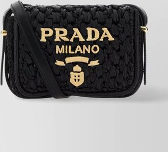 Prada na raffia shoulder bag