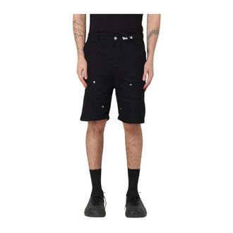 Disclaimer Casual Shorts, male, Black, L, Black Cargo Shorts