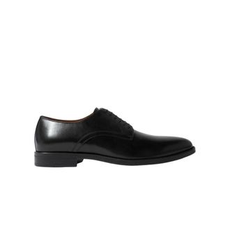 Scarosso Handgemaakte Klassieke Derby Schoenen - Heren - Veterschoenen - Zwart - 42 1/2 EU - Leer - Schoenen