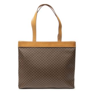 Celine Pre-owned Womens Vintage Large Macadam Tote Shoulder Bag - Beige - One Size