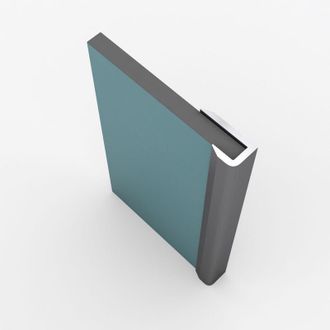 Aurlane Juego De 2 Perfiles De Acabado Aluminio Anodizado Brillante -10x5x2100 Mm