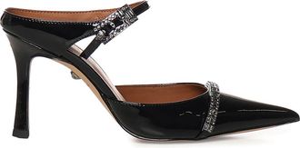 Kurt Geiger Patent Leather Mule With Crystals