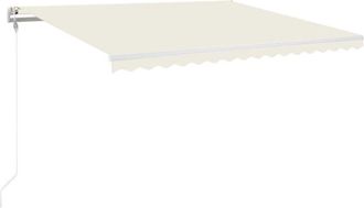 vidaXL Toldo Retr&aacute;ctil Autom&aacute;tico Crema 450x350 Cm Vidaxl
