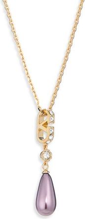 Valentino Garavani VLOGO Signature Pendant Necklace in Gold at Nordstrom