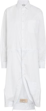 BETTTER Double-shirt Cotton-blend Poplin Midi Dress - White - S (UK8-10 / S)