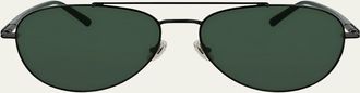 Ferragamo Mens SF316S Prisma Metal Aviator Sunglasses