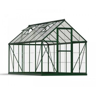 Palram Greenhouse Hybrid 6 x 12, Polycarbonate, L370 x W185 x H208 cm - Green