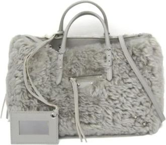 Balenciaga Pre-owned Leather balenciaga-bags - Dames - Vintage Handtas - Grijs - ONE Size - Leer - Vintage