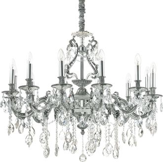 Ideal Lux Gioconda - L&aacute;mpara Colgante De 12 Luces Plata - Ideal Lux