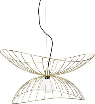 Globen Lighting Flexible Design Pendellampe Ray &oslash; 70 cm - Messing geb&uuml;rstet