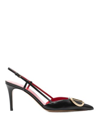 Valentino Garavani Vlogo Signature Leather Pumps