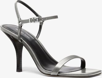 Michael Kors Selina Burnished Leather Sandal