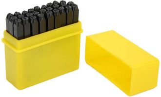 OEM Kit De Herramientas Para Marcar Metales, Punzones De Letras De Acero Al Carbono De 3 Mm Con Estuche
