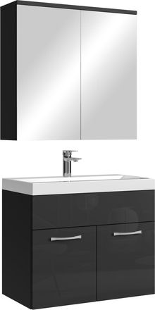 Badplaats Conjunto De Muebles De Ba&ntilde;o Montreal 01 60 Cm - Negro Alto Brill