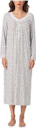 Eileen West Sweater Knit 50 Ballet Long Sleeve Nightgown Womens Clothing Holiday Berry : MD, Polyester/Spandex