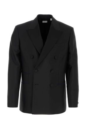 Burberry Mens Black Wool Blend Blazer - Size EU 50 (Mens)