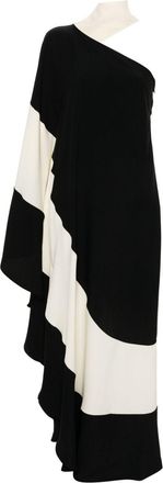 Taller Marmo Tirso colour-block maxi dress - women - Acetate/Viscose - 38 - Black
