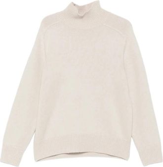 Soft Goat Boyfriend Turtleneck - Heren - Coltruien - Beige - S - Wol - Truien & Vesten