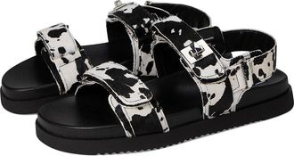 Steve Madden Mona Womens Sandals Black/White : 8.5 M