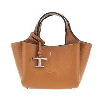 Tod's Grained leather mini shopping bag Woman One Size
