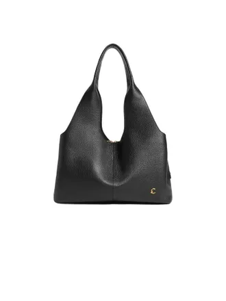 Coccinelle Womens Shopping Bag Black Bovine Leather - Shopper-Bags