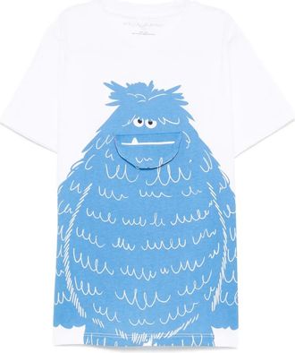 Stella McCartney monster-print T-shirt - kids - Cotton - 10 - White
