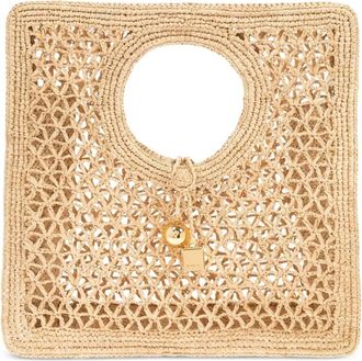 Jacquemus Borsa The Spiaggia piccola squadrata - Toni neutri