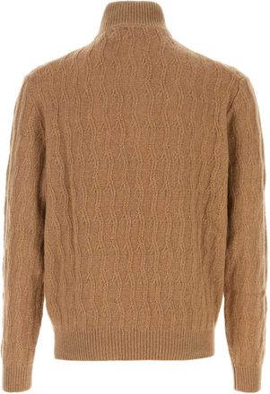 Etro Mens Camel Cashmere Sweater M0006 Exterior: Maglieria