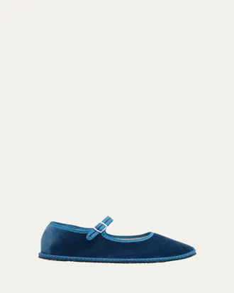 Vibi Venezia Timeless Delfina Velvet Mary Janes