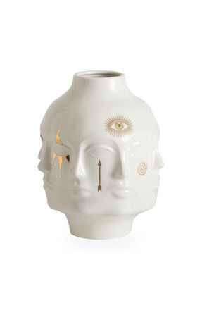 Jonathan Adler Gilded Dora Maar Vase in White /Gold at Nordstrom