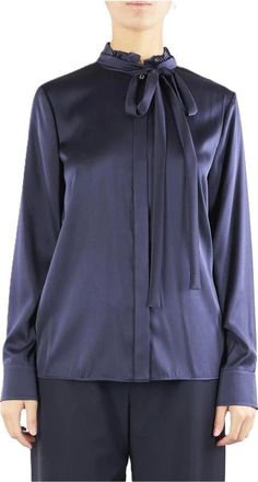 Max Mara Overhemden, Dames, Blauw, S, Gilles Shirt