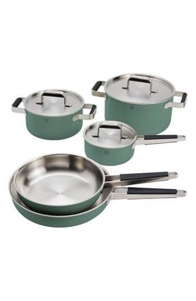 Zwilling Pure 8-Piece Stainless Steel Cookware Set in Green at Nordstrom Rack